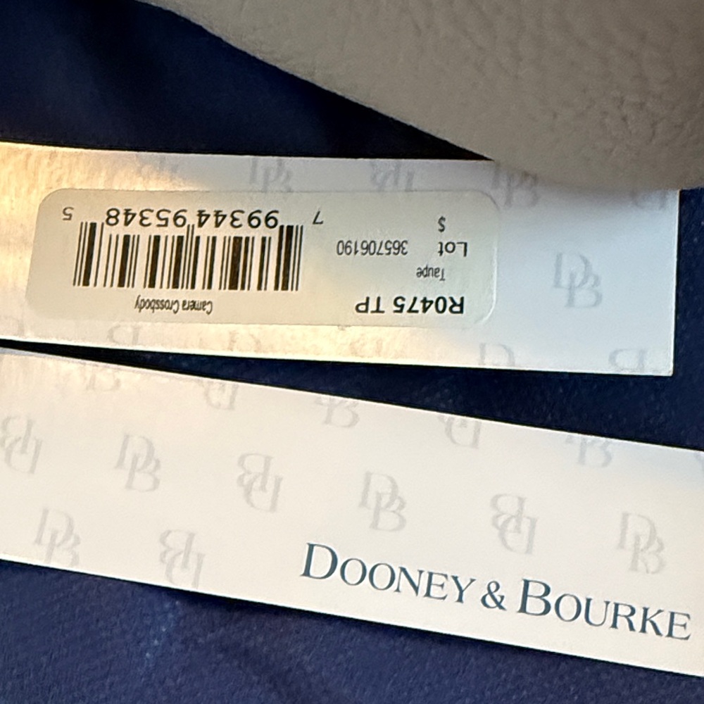 Dooney & Bourke Taupe Leather Crossbody Bag NWT - Picture 3 of 8